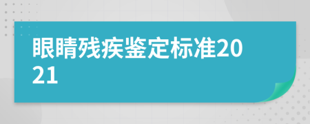 眼睛残疾鉴定标准2021