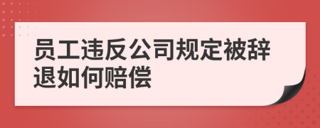 员工违反公司规定被辞退如何赔偿