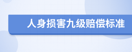 人身损害九级赔偿标准