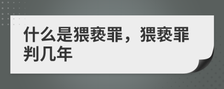 什么是猥亵罪，猥亵罪判几年