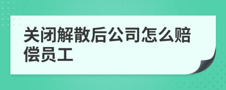 关闭解散后公司怎么赔偿员工