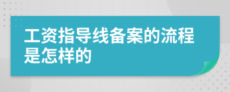 工资指导线备案的流程是怎样的