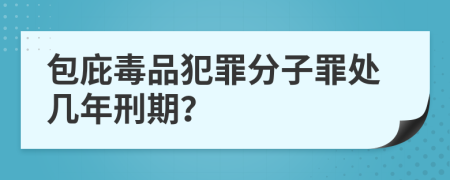 包庇毒品犯罪分子罪处几年刑期？