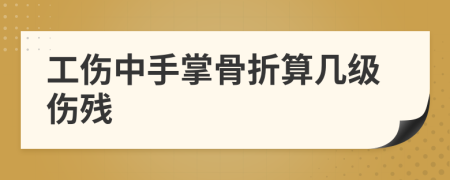 工伤中手掌骨折算几级伤残