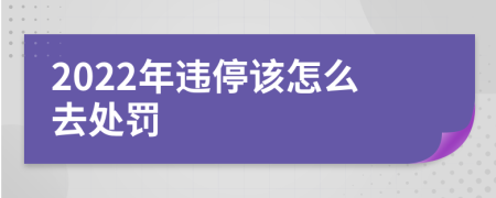 2022年违停该怎么去处罚