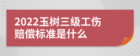 2022玉树三级工伤赔偿标准是什么