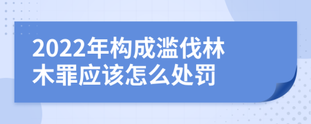 2022年构成滥伐林木罪应该怎么处罚