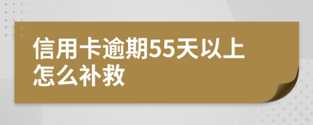 信用卡逾期55天以上怎么补救