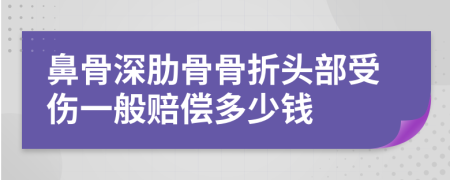 鼻骨深肋骨骨折头部受伤一般赔偿多少钱