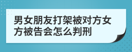 男女朋友打架被对方女方被告会怎么判刑