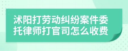 沭阳打劳动纠纷案件委托律师打官司怎么收费