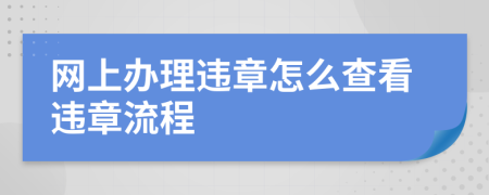 网上办理违章怎么查看违章流程