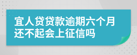 宜人贷贷款逾期六个月还不起会上征信吗