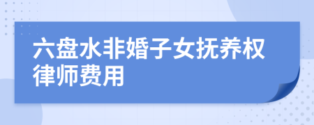 六盘水非婚子女抚养权律师费用