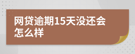 网贷逾期15天没还会怎么样