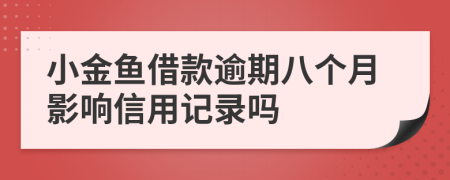 小金鱼借款逾期八个月影响信用记录吗