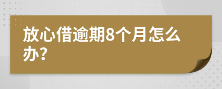 放心借逾期8个月怎么办？