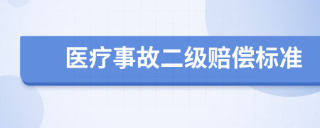 医疗事故二级赔偿标准