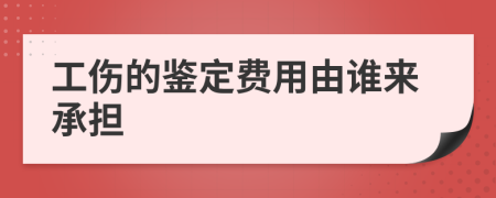 工伤的鉴定费用由谁来承担