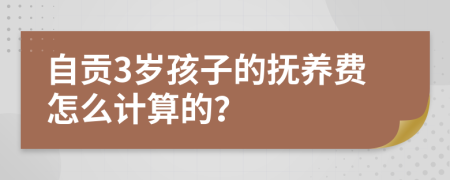自贡3岁孩子的抚养费怎么计算的？