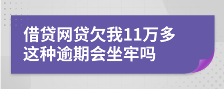 借贷网贷欠我11万多这种逾期会坐牢吗