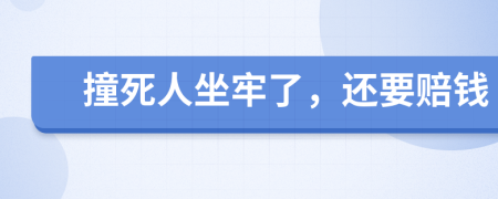 撞死人坐牢了，还要赔钱