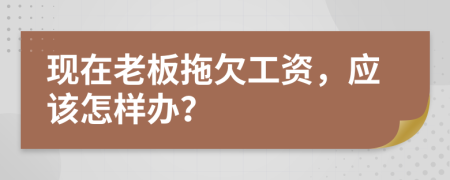 现在老板拖欠工资，应该怎样办？