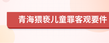 青海猥亵儿童罪客观要件