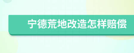 宁德荒地改造怎样赔偿