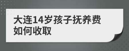 大连14岁孩子抚养费如何收取
