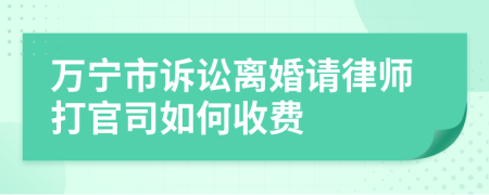 万宁市诉讼离婚请律师打官司如何收费