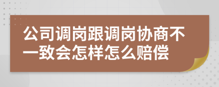 公司调岗跟调岗协商不一致会怎样怎么赔偿