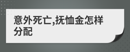 意外死亡,抚恤金怎样分配