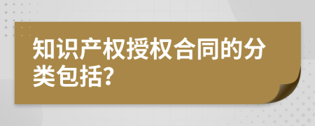 知识产权授权合同的分类包括？