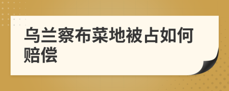 乌兰察布菜地被占如何赔偿