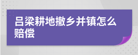 吕梁耕地撤乡并镇怎么赔偿