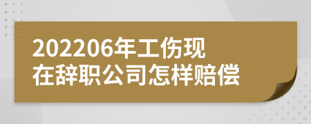 202206年工伤现在辞职公司怎样赔偿