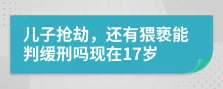 儿子抢劫，还有猥亵能判缓刑吗现在17岁