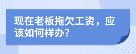 现在老板拖欠工资，应该如何样办？