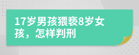 17岁男孩猥亵8岁女孩，怎样判刑