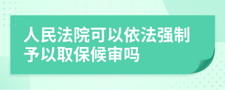 人民法院可以依法强制予以取保候审吗