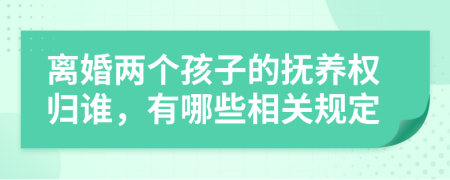 离婚两个孩子的抚养权归谁，有哪些相关规定