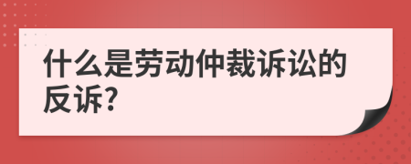 什么是劳动仲裁诉讼的反诉?