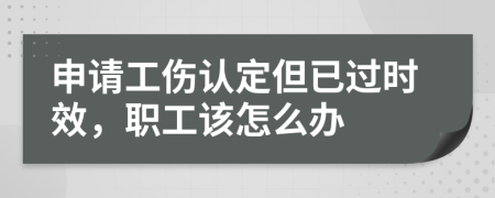 申请工伤认定但已过时效，职工该怎么办
