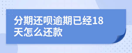 分期还呗逾期已经18天怎么还款