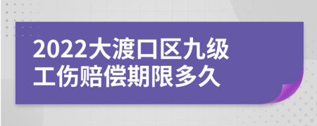 2022大渡口区九级工伤赔偿期限多久