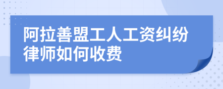 阿拉善盟工人工资纠纷律师如何收费