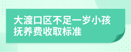 大渡口区不足一岁小孩抚养费收取标准