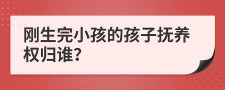 刚生完小孩的孩子抚养权归谁？