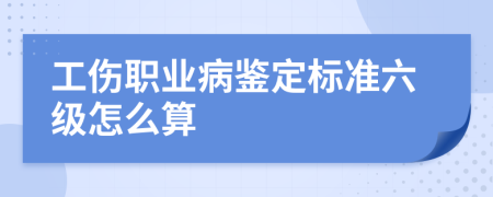 工伤职业病鉴定标准六级怎么算